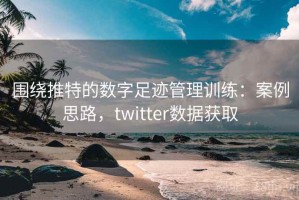 围绕推特的数字足迹管理训练：案例思路，twitter数据获取