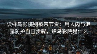 读蜂鸟影院别被带节奏：用人肉与泄露防护自查步骤，蜂鸟影院是什么