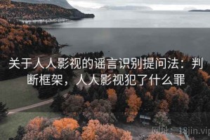 关于人人影视的谣言识别提问法：判断框架，人人影视犯了什么罪