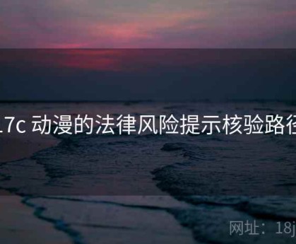17c 动漫的法律风险提示核验路径