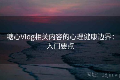 糖心Vlog相关内容的心理健康边界：入门要点