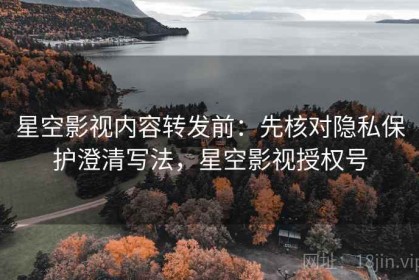 星空影视内容转发前：先核对隐私保护澄清写法，星空影视授权号