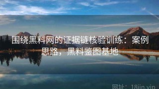 围绕黑料网的证据链核验训练：案例思路，黑料鉴图基地
