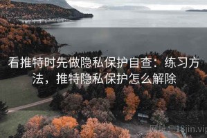 看推特时先做隐私保护自查：练习方法，推特隐私保护怎么解除