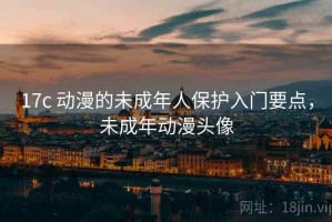 17c 动漫的未成年人保护入门要点，未成年动漫头像
