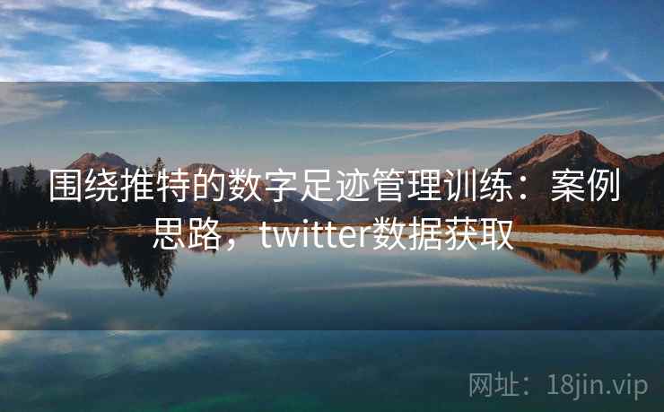 围绕推特的数字足迹管理训练：案例思路，twitter数据获取