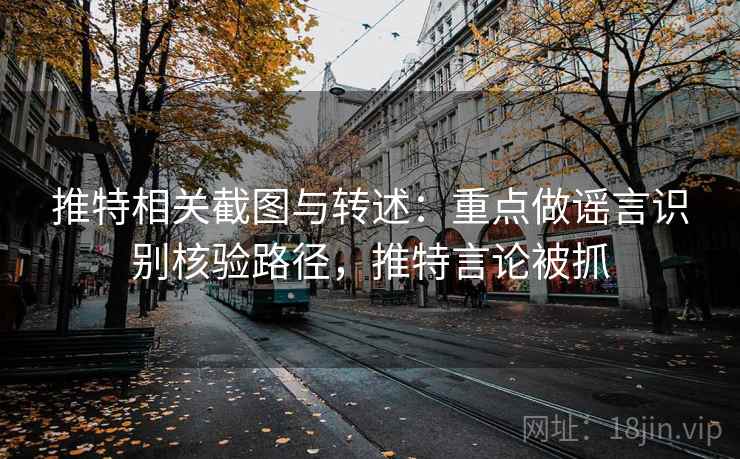 推特相关截图与转述：重点做谣言识别核验路径，推特言论被抓