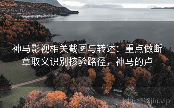 神马影视相关截图与转述：重点做断章取义识别核验路径，神马的卢