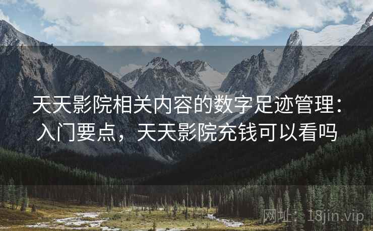 天天影院相关内容的数字足迹管理：入门要点，天天影院充钱可以看吗