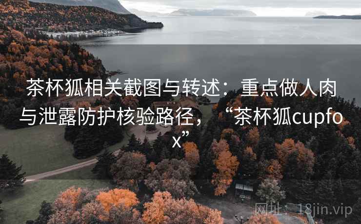 茶杯狐相关截图与转述：重点做人肉与泄露防护核验路径，“茶杯狐cupfox”