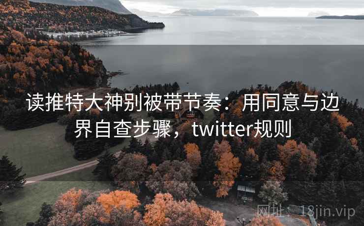 读推特大神别被带节奏：用同意与边界自查步骤，twitter规则
